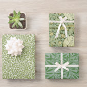 Groen laat  Morris Pattern Oak Willow Inpakpapier Vel
