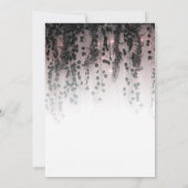 Groen laat roze lichten rustiek Vrijgezellenfeest Kaart (Achterkant)