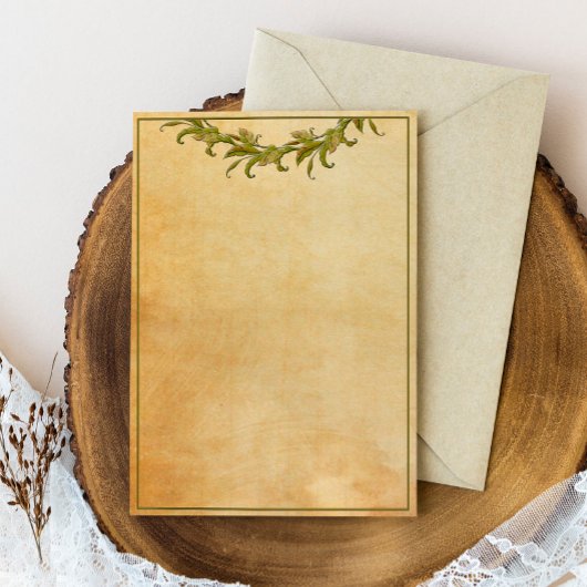 Groen laat  stijl briefpapier