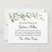 groen laat sympathie achter dank u Kaart (Voorkant)