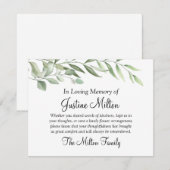 groen laat sympathie achter dank u Kaart (Voorkant / Achterkant)