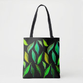 Groen laat waterverf milieugebied tote bag (Voorkant)
