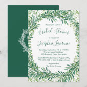 groen laat Waterverf Vrijgezellenfeest Kaart (Voorkant / Achterkant)