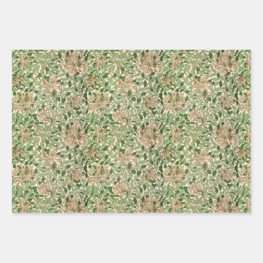  groen laat William Morris Patterns achter Inpakpapier Vel (Voorkant 2)