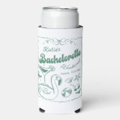 Groen Laatste Toast Beach Bachelorette Party Seltzer Blikjeskoeler (Seltzer Voorkant)