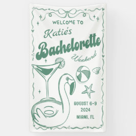 Groen Laatste Toast Beach Bachelorette Weekend Ban Spandoek