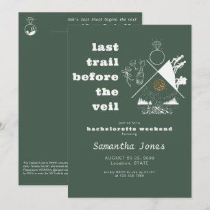 Groen Laatste Trail Voor Veil Glamping Bachelorett Kaart