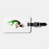 groen label kokopelli bagagelabel (Voorkant horizontaal)