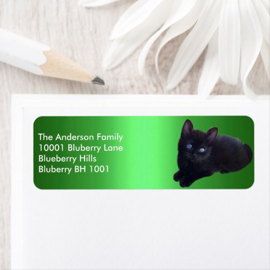 Groen label retouradres Black Cat (Insitu)