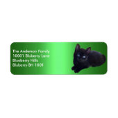 Groen label retouradres Black Cat (Voorkant)