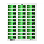Groen Label Retouradres Zwarte Kat (Full Sheet)
