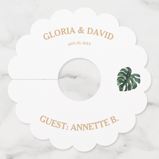 Groen Label van glanzen (Achterkant)