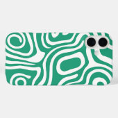 Groen labyrint grafisch patroon Case-Mate iPhone case (Achterkant (horizontaal))