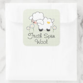 Groen Lam Baby shower Etiketten Stickers (Tas)