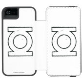 Groen lampje Lantern BW Incipio iPhone Portemonnee Hoesje (Agenda Open)