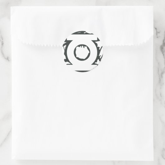 Groen lampje Lantern Ronde Sticker (Tas)