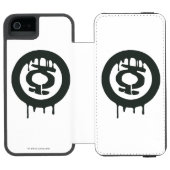 Groen lampje Verf Lantaarn Incipio iPhone Portemonnee Hoesje (Agenda Open)