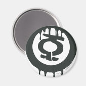 Groen lampje Verf Lantaarn Magneet (Voorkant / Achterkant)