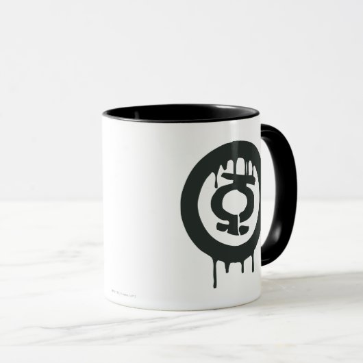 Groen lampje Verf Lantaarn Mok (Voorkant rechts)