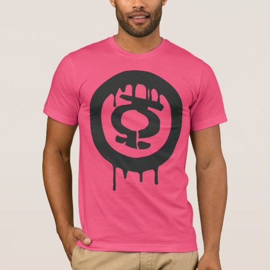 Groen lampje Verf Lantaarn T-shirt (Voorkant)