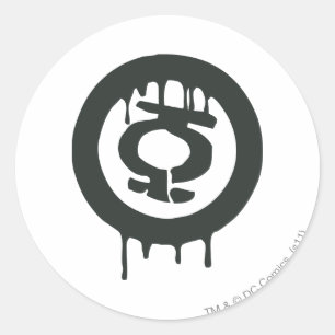 Groen lampje Verf Ronde Sticker