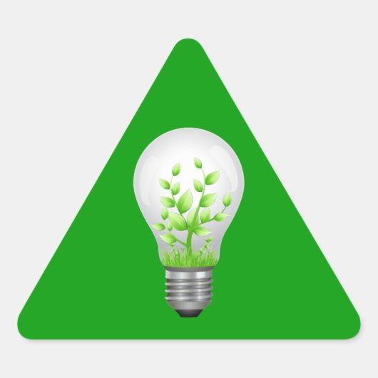 Groen lampsymbool sticker (Voorkant)