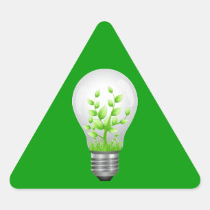Groen lampsymbool sticker