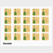Groen land gitaar Save the Date Stickers (Vel)