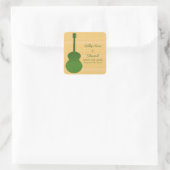 Groen land gitaar Save the Date Stickers (Tas)