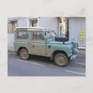 Groen land Rover Briefkaart
