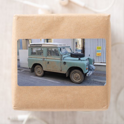 Groen land Rover Etiket (Insitu)