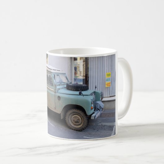 Groen land Rover Koffiemok (Voorkant rechts)