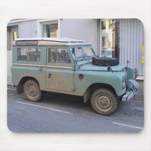 Groen land Rover Muismat (Voorkant)