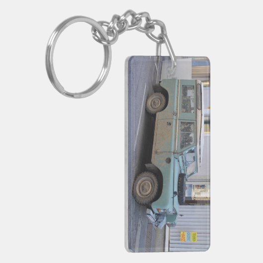 Groen land Rover Sleutelhanger (Voorkant Links)