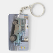 Groen land Rover Sleutelhanger (achterkant)