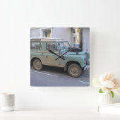 Groen Land Rover Vierkante Klok (Huis)