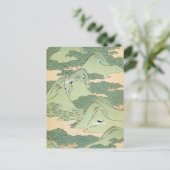 groen landschap briefkaart (Staand voorkant)