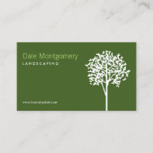 Groen landschap, gazon zorg, bomen Visitekaartje (Voorkant)