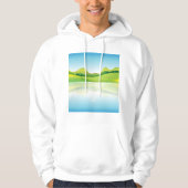 Groen landschap hoodie (Voorkant)