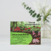 Groen landschap in de startfase briefkaart (Staand voorkant)