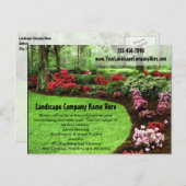 Groen landschap in de startfase briefkaart (Voorkant / Achterkant)