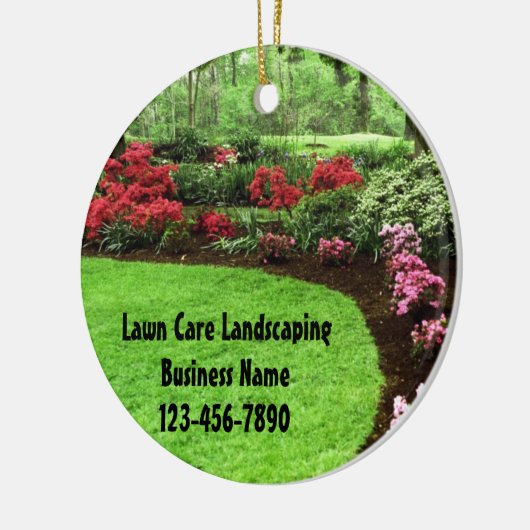 Groen landschap in de startfase keramisch ornament (Links)