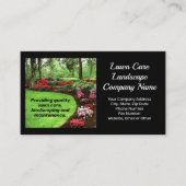 Groen landschap in de startfase visitekaartje (Voorkant)