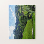 Groen landschap legpuzzel (Verticaal)