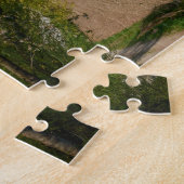 Groen landschap legpuzzel (Zijkant)