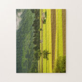 Groen landschap legpuzzel (Verticaal)