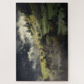 Groen landschap legpuzzel (Verticaal)