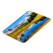 Groen landschap met het Pond- en Snowy-gebergte Magneet (Linkerzijde)