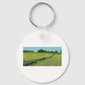 Groen landschap op het platteland sleutelhanger (Voorkant)