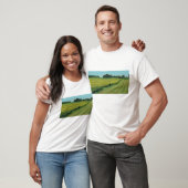 Groen landschap op het platteland t-shirt (Unisex)
